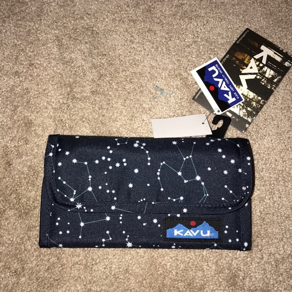 Nwt Kavu Navy Stargaze Wallet 